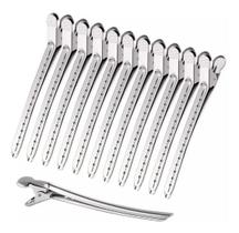 12 Clips Presilha D Bico Pato Metal Crocodilo Grampo Cabelo.
