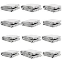 12 Cobertor Manta Térmica Aluminizado Isolante Emerg Resgate 12 Cobertor Manta Térmica Aluminizado Isolante Emerg Resgate