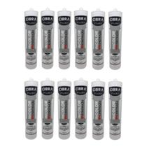 12 Cola Selante Adesiva Pu Construção 240G Incolor Transp 12 Cola Selante Adesiva Pu Construção 240G Incolor Transp