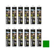 12 Cola Selante Adesivo Silicone Pu Flex Poliuretano Verde Claro