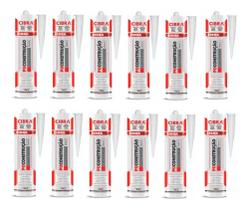 12 Cola Selante Poliuretano Cibra Pu Construção 400g Branco 12 Cola Selante Poliuretano Cibra Pu Construção 400g Branco