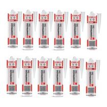 12 Cola Selante Poliuretano Cibra Pu Construção 400g Cinza 12 Cola Selante Poliuretano Cibra Pu Construção 400g Cinza
