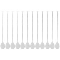 12 Colheres Bailarinas Inox 26cm Bebidas Coquetel Drinks Suc