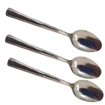 12 colheres de sobremesa colher Reforçada de café chá aço inoxidável Bares E Restaurantes