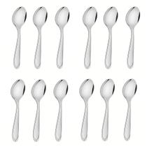 12 Colheres para Sobremesa Tramontina Laguna em Aço Inox 63906040