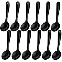 12 Conchas Pretas Nylon 32cm Cozinha Servir Sopas Molhos Feijão Kitch 12 Conchas Pretas Nylon 32cm Cozinha Servir Sopas Molhos Feijão Kitch
