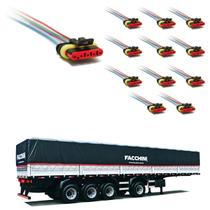 12 Conector Chicote Lanterna LED Lateral Facchini 5 vias