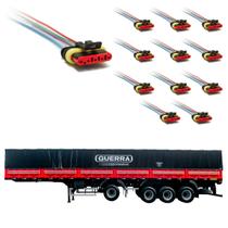 12 Conector Chicote Lanterna LED Lateral Guerra 5 vias 12 Conector Chicote Lanterna LED Lateral Guerra 5 vias