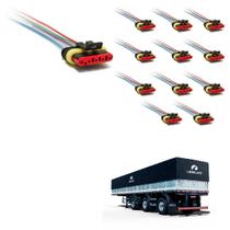 12 Conector Chicote Lanterna LED Lateral Librelato 5 vias 12 Conector Chicote Lanterna LED Lateral Librelato 5 vias