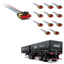 12 Conector Chicote Lanterna LED Lateral Noma 5 vias 12 Conector Chicote Lanterna LED Lateral Noma 5 vias