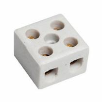 12 Conectores Porcelana Bip 06Mm2 Ceramica Normal 6A 250V - Fertak - 8201