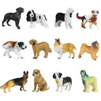 12 conjuntos de simulação colorida aves de capoeira e pequenos animais terno modelo ornamentos