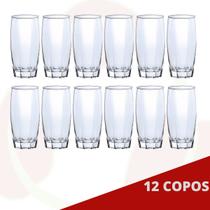 12 Copo de Vidro Florence 370ML Transparente LongDrink Bebidas - CRISTAR