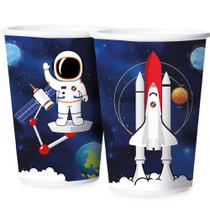 12 Copos Astronauta Espacial Festa De Aniversário 180 ML - Regina Festa