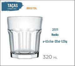 12 Copos Bristol 320Ml - Whisky Cachaça Vodka - Nadir Figueiredo