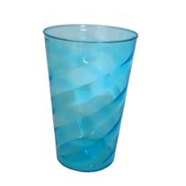 12 Copos Twister Cristal Colorido 400ml Festa P/ Transfer