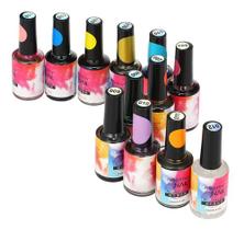 12 Cores/conjunto 15ml Aquarela Unha Polonês Blooming Diy Pr