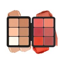 12 Cores Creme Blush Corretivo Contorno Iluminador Paleta Multi-cor Caixa De Ferro Maquiagem Blush