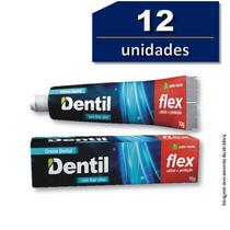 12 Creme Dental Dentil Flex Cálcio + Proteção