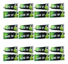 12 Creme Dental Dentil Ultra Mint Com Xilitol S/ Flúor Menta