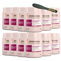 12 Cremes Massagem Drenagem Linfática 1KG Hidramais+Espatula