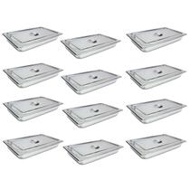 12 Cuba Gastronomica Inox C/ Tampa 1/1x65 Gn Buffet Cozinha