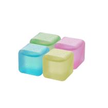 12 Cubos de Gelo Reutilizável Lyor Colorido de Plástico