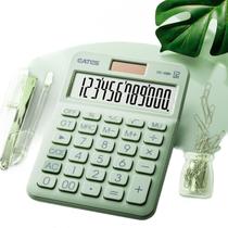 12 Dígito Desk Calculadora solar Grande Botões Financeiro Business Ferramenta contábil Big Buttons Abacate Verde Para Aluno Escolar Calculadoras (verde)