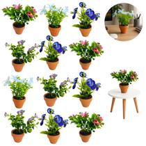 12 Enfeites Vaso de Flores Decoração Casa Mesa 12 Enfeites Vaso de Flores Decoração Casa Mesa