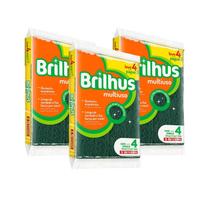 12 Esponjas Multiuso Leve Lava Louça Pratico Mais Limpo