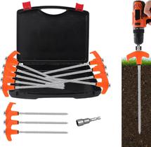 12 Estacas para Tienda de Campaña x-vesolje de Alta Resistencia con Caja de Almacenamiento 12 Estacas para Tienda de Campaña x-vesolje de Alta Resistencia con Caja de Almacenamiento