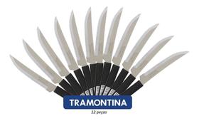 12 Faca de Serra Inox Tramontina churrasco Leme Preto Ref 23180404