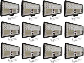 12 Faróis de milha LED 252W LE6728 potente 23000 lumens para trator caminhão Alumínio Reforçado 12 Faróis de milha LED 252W LE6728 potente 23000 lumens para trator caminhão Alumínio Reforçado