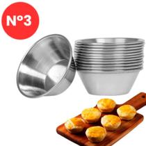 12 Forminhas Para Empada N3 Forminha Mini Forma de Empada Doce Salgado - PANAMI