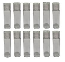 12 Frascos Pvc Transparente 15 Ml c/ Tampa Flip Top Transparente