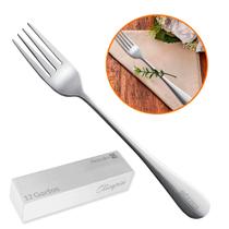 12 Garfos de Mesa Olímpia Inox Polido 20 cm Hercules Mundial Restaurantes Faqueiro 1555-002