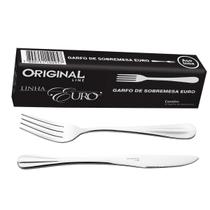 12 Garfos E 12 Facas Sobremesa Inox - Talheres 12 Garfos E 12 Facas Sobremesa Inox - Talheres