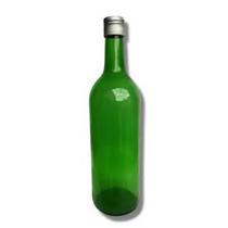 12 Garrafas de Vidro Bordalesa Verde 750ml