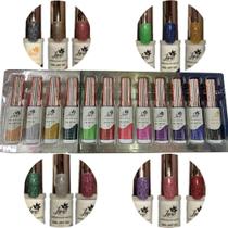 12 Gel Uv Pincel Ponta Fina Desenho Nail Art Unha Decorada