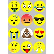 12 Imãs de Emoji - Decoração para geladeiras e quadros