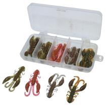 12 Iscas Arttificiais Pesca Grub Soft 5cm Traira Tucunare