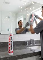 12 Kit Fixa Espelho Fix e Ved Branco 400g