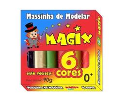 12 Kit Massinha De Modelar 6 Cores Magix 90grs (12 Caixas)