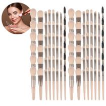 12 Kits Com 8 Peças De Pincéis De Maquiagem Pequenos Estojo Para Viagem Nude 12 Kits Com 8 Peças De Pincéis De Maquiagem Pequenos Estojo Para Viagem Nude