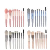 12 Kits de 8 mini Conjunto De Pincéis De Maquiagem