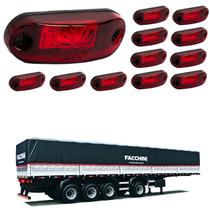12 Lanterna Delimitadora LED Carreta Facchini Lateral Rubi