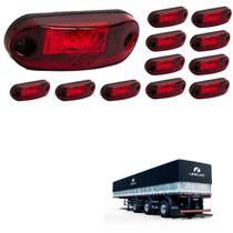 12 Lanterna Delimitadora LED Carreta Librelato Lateral Rubi