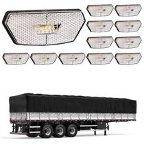 12 Lanterna Diamante Carreta LED CristalSaída Fios