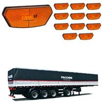 12 Lanterna Diamante Facchini LED Âmbar Saída Fios 12 Lanterna Diamante Facchini LED Âmbar Saída Fios