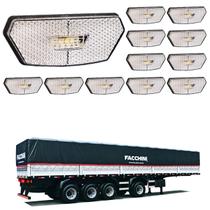 12 Lanterna Diamante Facchini LED Cristal Saída Fios
